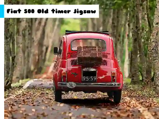 Spēle Fiat 500 Old Timer Jigsaw online