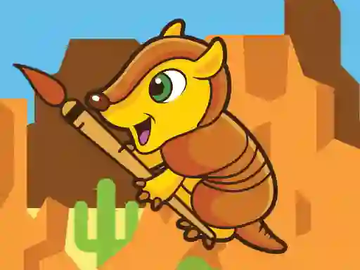 Spēle Happy Armadillo Coloring online