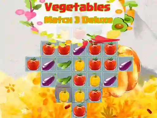Spēle Vegetables Match 3 Deluxe online