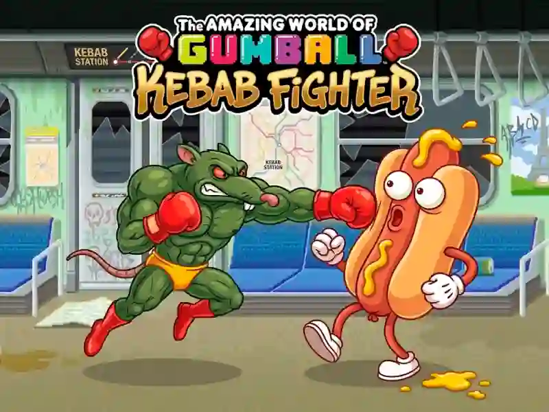 Spēle The Amazing World of Gumball Kebab Fighter online