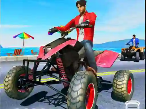 Spēle Quad Bike Traffic Racing Mania online