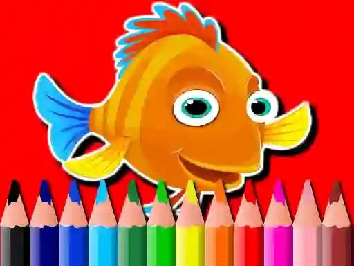 Spēle Back To School: Fish Coloring Book online