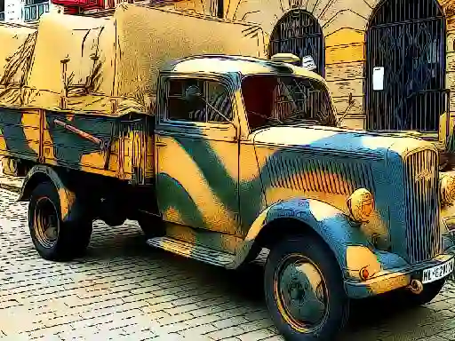 Spēle Army Trucks Jigsaw online
