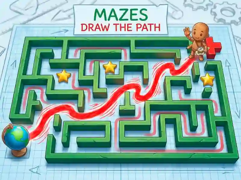Spēle Mazes Draw The Path online