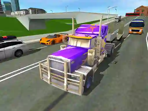 Spēle Euro Truck Driving Simulator 2018 3D online