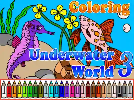 Spēle Сoloring Underwater World 3 online