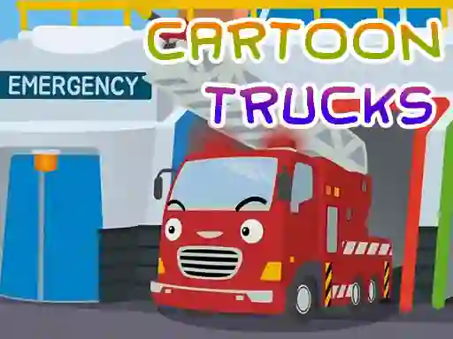 Spēle Cartoon Trucks Jigsaw online