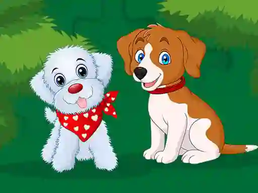 Spēle Cute Puppies Jigsaw online