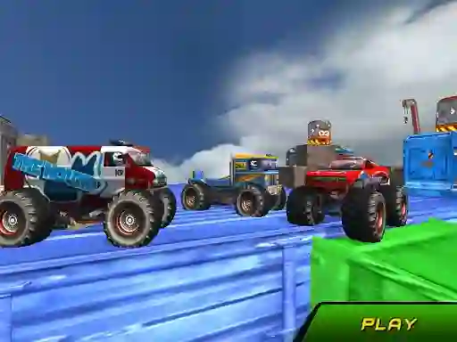 Spēle Monster Truck Stunts Sky Driving online