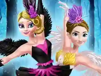 Spēle Ellie and Annie Black Swan and White Swan online