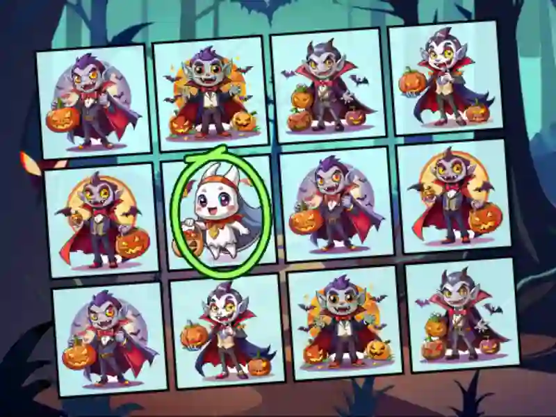 Spēle Spot the Unique Halloween online
