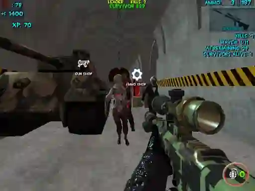 Spēle Zombie Apocalypse Bunker Survival Z online