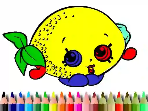 Spēle Back To School: Fruits Coloring Book online