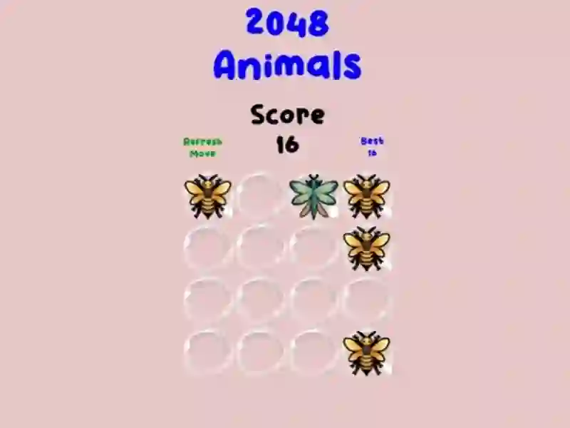 Spēle 2048 Animals online