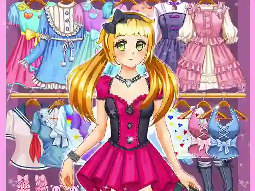 Spēle Anime Kawaii Dress Up online