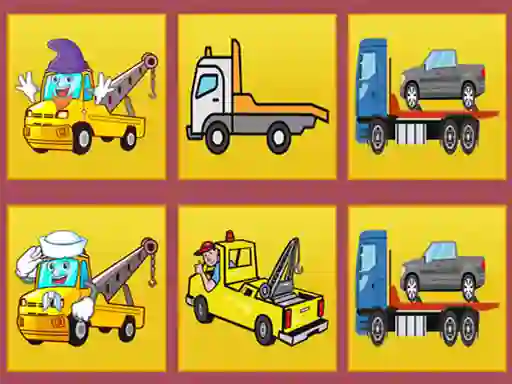 Spēle Tow Trucks Memory online