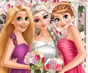 Spēle Eliza and princesses wedding online