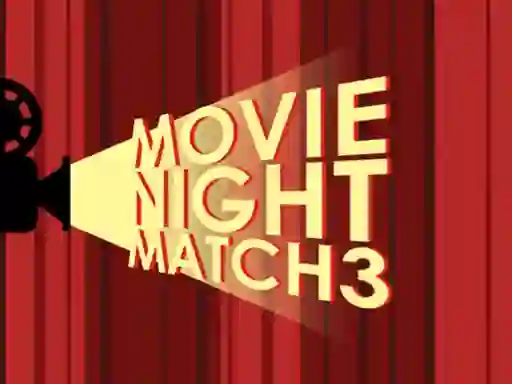 Spēle Movie Night Match 3 online