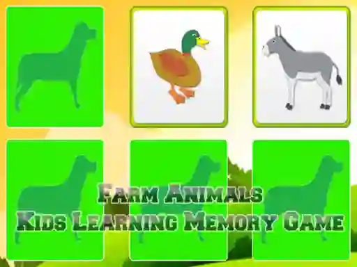 Spēle Farm Animals Kids Learning  Memory online