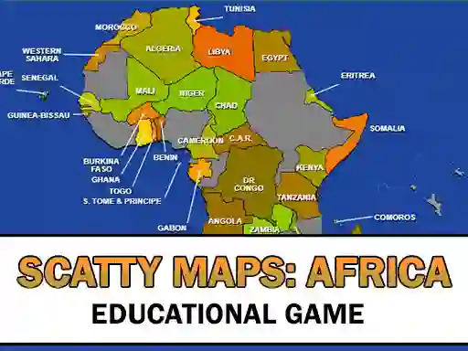 Spēle Scatty Maps Africa online