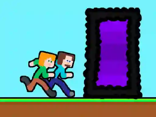 Spēle Steveman and Alexwoman: Easter Egg online