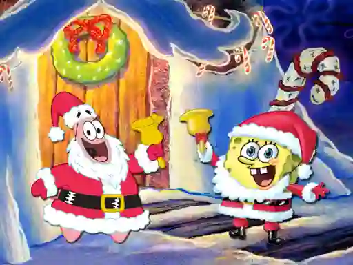 Spēle SpongeBob Christmas Jigsaw Puzzle online