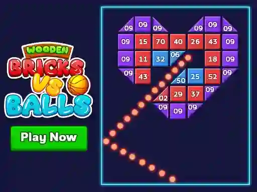 Spēle Wooden Bricks Vs Balls online