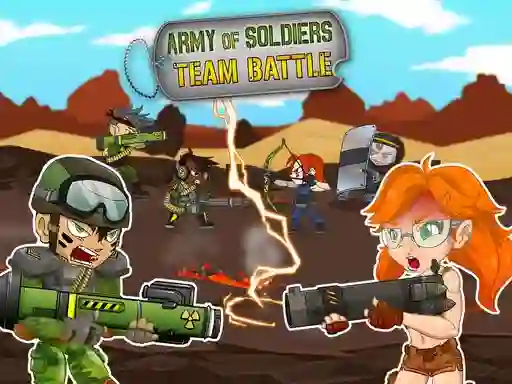 Spēle Army of soldiers: Team Battle online