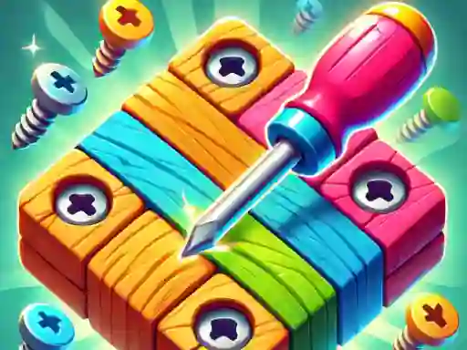 Spēle Unscrew Wood Puzzle online