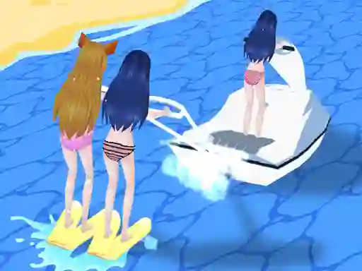 Spēle Girl Surfer 3D online