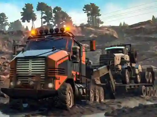 Spēle Trucks in Mud Jigsaw online
