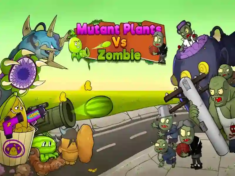 Spēle Mutant Plants Vs Zombie online