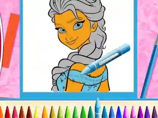 Spēle The Princess Sisters Coloring online