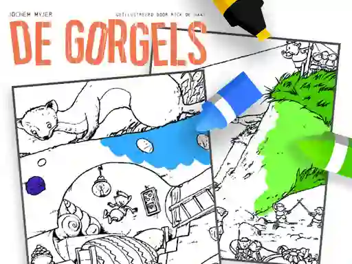 Spēle Coloring Gorgels online