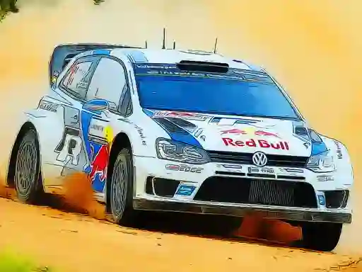 Spēle Rally Car Driving Jigsaw online