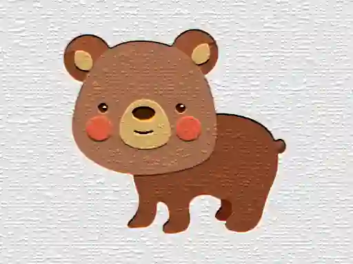 Spēle Cartoon Bear Puzzle online