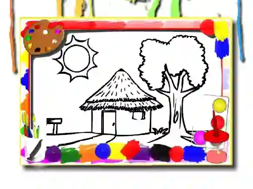 Spēle Back To School: House Coloring Book online