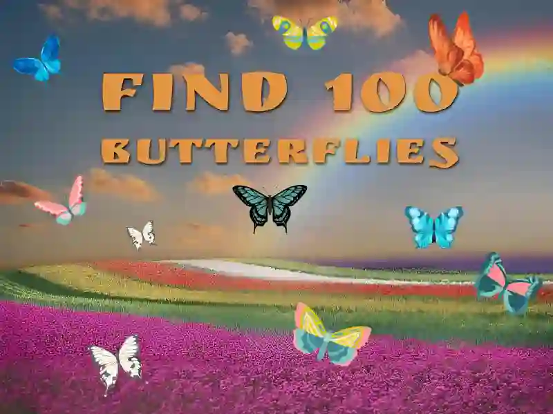 Spēle Find 100 butterflies online