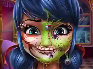 Spēle Dotted Girl Halloween Makeup online
