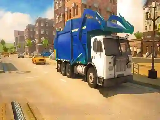 Spēle Road Garbage Dump Truck Driver online