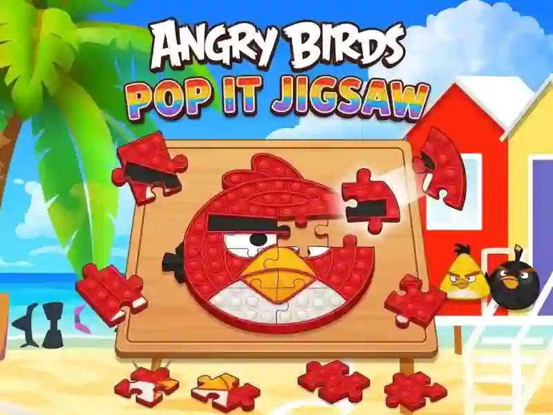 Spēle Angry Birds Pop It Jigsaw online