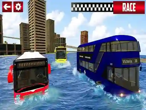 Spēle River Coach Bus Driving Simulator online
