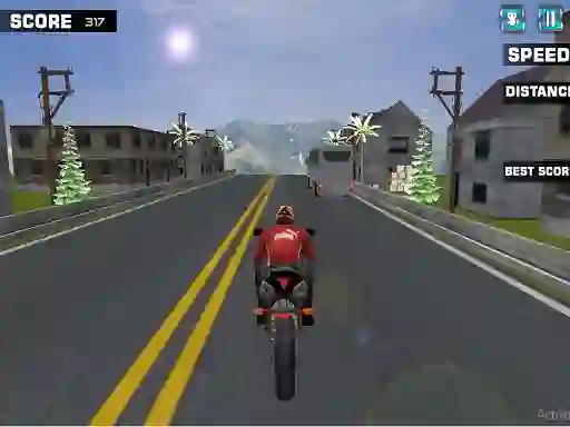 Spēle Highway Rider Motorcycle Racer online