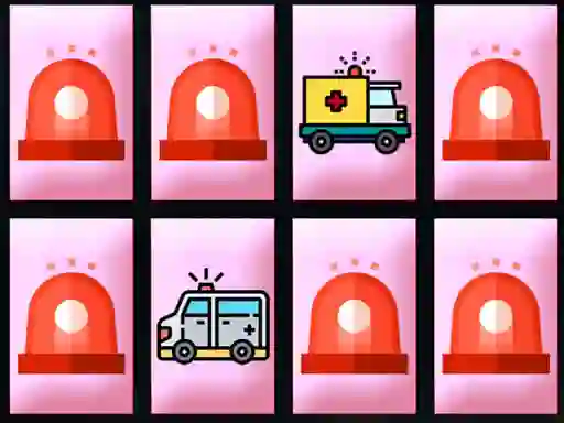 Spēle Ambulance Trucks Memory online