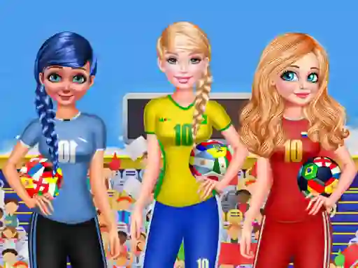 Spēle BFF Princess Vote For  FIFA 2018 Quarter Finals online