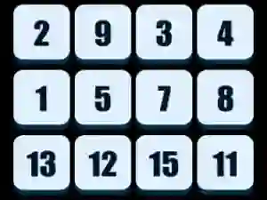 Spēle Numbers Sliding Puzzle online