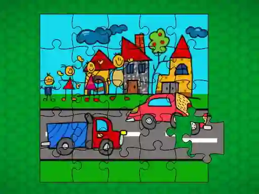 Spēle Stick Family Fun Time Jigsaw online