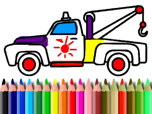 Spēle Back To School: Trucks Coloring online
