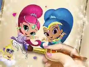 Spēle Shimmer And Shine Coloring Book online
