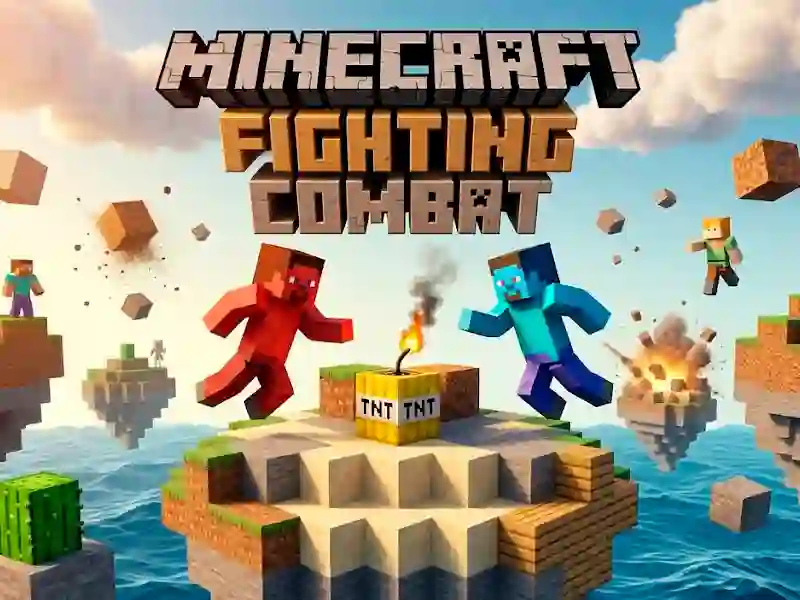 Spēle Minecrafts Fighting Combat online